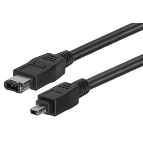 FireWire DV Cable iLink IEEE-1394 6P-4P M/M Compatible with Sony HVR-HD1000U HVR-A1U, HDR-FX7 HDR-FX1000, DCR-VX2100, CCD-TRV108 Hi8 Camcorder (10-Feet)