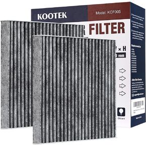 Kootek Cabin Air Filter with Activated Carbon, 2pcs Car Automotive Replacement Passenger Compartment Air Filters for Toyota 4Runner, RAV4, Corolla, Camry, Highlander, Tundra, Subaru, CP285, CF10285