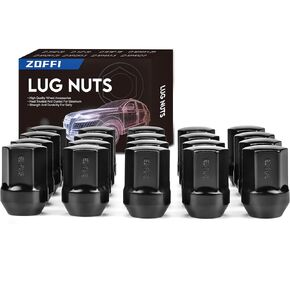 ZOFFI 20pcs 9/16-18 Lug Nuts Chrome OEM Factory Style Replacement for 2006-2010 Dodge Dakota, 2004-2009 Dodge Durango, 2002-2010 Dodge Ram 1500 Factory Wheels