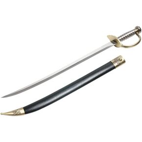 28" Caribbean Pirate Cutlass Sword Bow Guard Saber Movie Replica with Scab