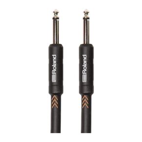 Roland Black Series Instrument Cable, Straight/Straight 1/4-Inch Jack, 3-Feet
