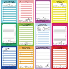 12 Pcs Funny Notepads for Coworkers Fun Novelty Note Pad Sarcastic Memo Pads Funny to Do List Notepad Assorted Funny Office Gift for Coworkers Teacher Work Supplies, 5.5 x 3.9 Inch 30 Sheets