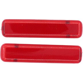NewYall Pack of 2 Rear Left Driver and Right Passenger Side Door Red Reflector Panel