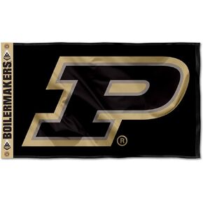 شركة College Flags & Banners Co. Purdue Boilermakers رأس مطبوع 3x5 قدم راية علم