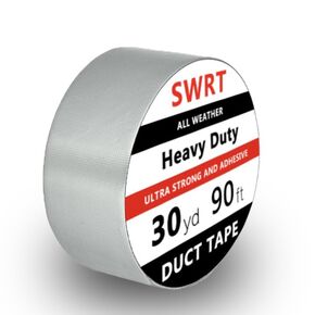 2-Pack Silver Duct Tape Heavy Duty Waterproof 2Inch 90ft/30yd, Strong Adhesive All Weather Duct Tape No Residue Sealing & Patching for Indoor&Outdoor Repair
