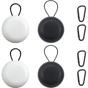 4pcs Ear Plug Carrying Cases, Portable Mini Earplug Holder Storage Box with Keychains, Earbud Plug Organizer Small Storage Bag for Travel