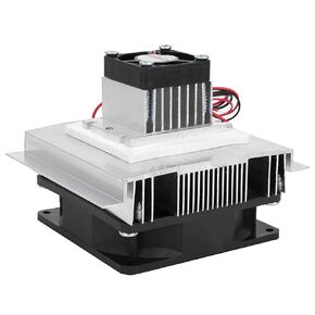 Thermoelectric Peltier Refrigeration, Fans Cooling Heatsinks Cooler Module 60W XD-35 Air Cooling System Heatsink Semiconductor Cooling System DIY Kit for Small Space Cooling(Has a Cold end Fan)