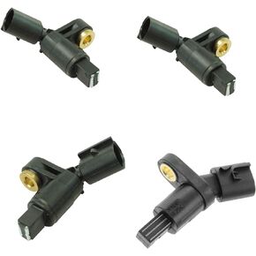 TRQ Front & Rear ABS Wheel Speed Sensor Kit Set of 4 Compatible with VW Volkswagen Audi