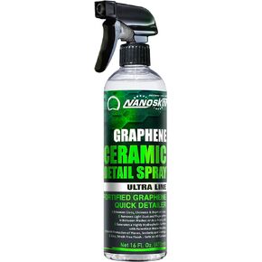 Nanoskin Graphene Ceramic Detail Spray 1 Gallons – Hydrophobic Waterless Quick Detailer for Car Detailing | Prolongs Waxes, Sealants & Coatings| Dust Buster, Clay Bar Lubricant, Drying Aid & More