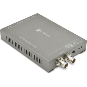 gofanco Prophecy 4K HDMI to SDI 12G Converter – Up to 4K @60Hz, 7.1-ch Audio, Stereo Embedder, 2X SDI outputs, HDMI Loopout, 12G/6G/3G/HD-SDI, HDCP 2.2/1.4, ESD Guard, TAA Compliant (PRO-HD2SDI)