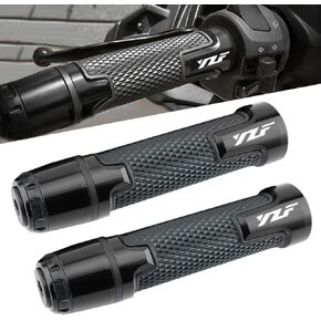 2pcs 22mm 7/8" Motocycle Handlebar Grip Ends Set Fit with YZF-R1 YZF-R3 YZF-R6 YZF-R7 YZF-R125 R6S R25 600R (Black)