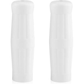 Hand Grips,1 Pair 1"-7/8" Universal Motorcycle Bike Vintage Classic Handlebar Hand Grips Bar(White)