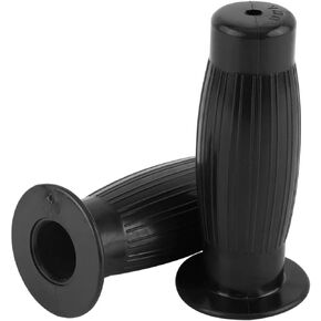 for Motorcycle Barrel Coke Bottle Grips 7/8in 1in Universal Easy to Hold Hand Grips Vintage Motorcycle Handlebars Black Gel Motorcycle Handlebar Grips 7/8 Handlebar Grips Throttle poignee Moto Vintag