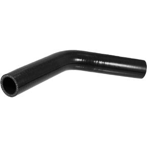 X AUTOHAUX 28mm 1.10" ID 45 Degree Elbow Silicone Reducer Hose Pipe Bend Turbo Water Intercooler Black