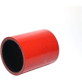 Universal 4-Ply Reinforced 3.75" ID Straight Coupler Silicone Hose 76mm Length (BLACK, 3.75'')