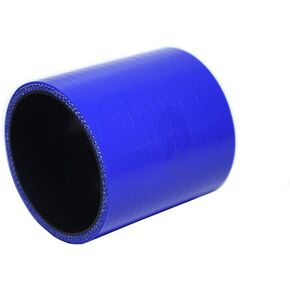Universal 4-Ply Reinforced 3.75" ID Straight Coupler Silicone Hose 76mm Length (BLACK, 3.75'')