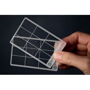 (2 Pack) NYC Photo Safari: Composition Tool: Rule of Thirds Composition Viewer Finder for Photography/Painting/Sketching/Plein Air Credit Card Size Fits in Your Wallet or Camera Bag