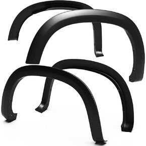 Tyger Auto Fender Flares Compatible with 2019-2021 Chevy Silverado 1500, Fine-Textured Paintable Factory Style 4pc | TG-FF6C4338