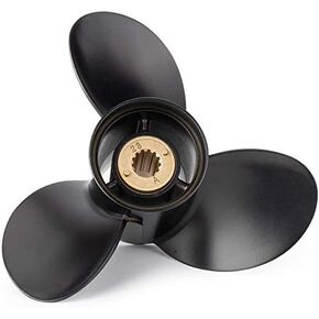 10 3/8 x 13 （13 Spline Tooth） RH Ref No.48-73136A45 OEM Upgrade Aluminum Outboard Propeller fit Mercury Engines 30-70HP