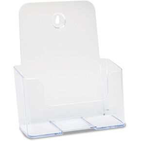 Deflecto 74901 DocuHolder for Countertop or Wall Mount Use, 6 1/2w x 3 3/4d x 7 3/4h, Clear
