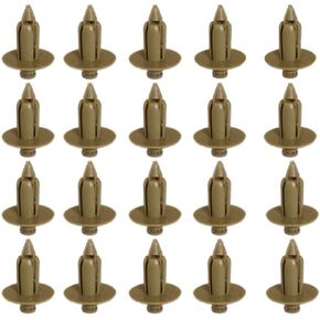 20PACK Compatible with Volvo Interior Door Panel mounting Beige Clip with Push pin S60 S80 XC70 V70