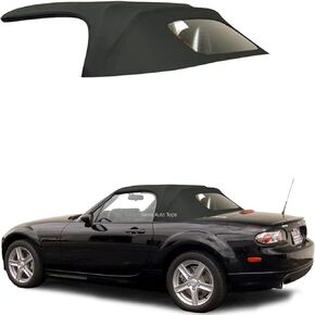 Sierra Auto Tops Replacement Convertible Soft, fits Mazda Miata MX5 2006-2015, Premium Grade Twill Vinyl, Black