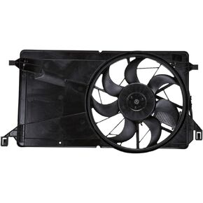 TYC 621270 Cooling Fan Assembly Compatible with 2004-2009 Mazda Mazda3, Black