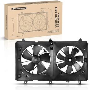A-Premium Engine Radiator Cooling Fan Assembly Compatible with Select Honda Models - Accord 2003 2004 2005 2006 2007 - Replace# 19020PND003, 38611RAAA01