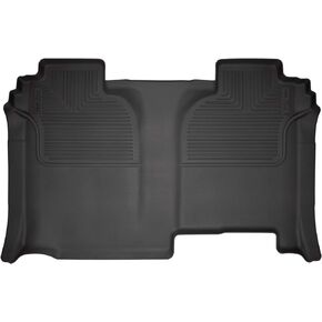 Husky Liners - Weatherbeater | Fits 2019 - 2024 Chevrolet Siverado, GMC Sierra 1500, 2020-2024 Siver/Sierra 2500, 3500 w/Factory Under Seat Strg (Crew Cab) Full Covrg- 2nd Row Liner - Black | 14221 in Saudi Arabia