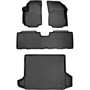 SMARTLINER Custom Fit Floor Mats 2 Rows and Cargo Liner Black Compatible with 2018-2022 GMC Terrain - All Models