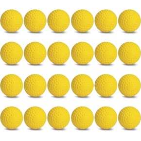 Jugs Sting-Free Dimpled Optic-Yellow Baseballs, 9-inch – 2 Dozen