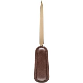 Dacasso Chocolate Brown Leather Letter Opener