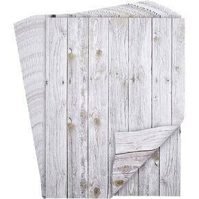 Best Paper Greetings 96 Sheets Rustic Wood Grain Stationery, Letter Writing Paper for Scrapbooking, Invitations, Crafts (8.5 x 11 In)