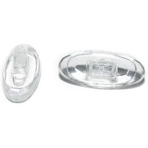 Nosepads Repair Sunglasses Reading Glasses 11, 13 mm Narrow Oval Push in