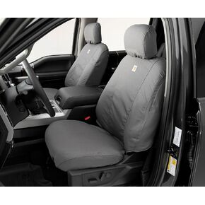 Covercraft Carhartt SeatSaver Custom Seat Covers for 2016-2023 Toyota Tacoma, SSC2509CAGY, 1st Row Bucket Seats, Gravel