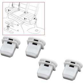 4 Pack Rear Seat Card Buckle Clamp Cushion Clips Universal Vehicle Back Seats Fixed Clasp Car Auto Cushion Pad Fastener for Audi A3 A4 A6 Q3 Q5 Volkswagen Buick Chevrolet Toyota