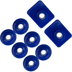 13-04154 13-04164 Hood Hinge Pivot Bushing Kit Replacement for Peterbilt 379 Truck Square Round Mount (Pack of 8)