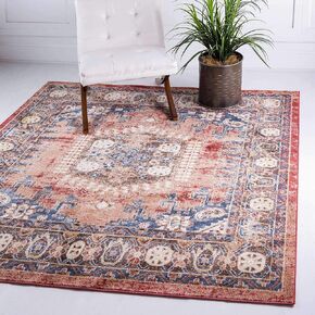 Unique Loom Utopia Collection Traditional Geometric Vintage Inspired Area Rug with Warm Hues (2' 7 x 10' 0 Runner, Beige/Brown)