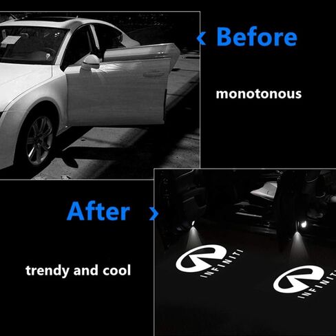 شعار ضوء باب السيارة لإنفينيتي - أضواء شبح ليزر للسيارة Q50 Q60 Q70 QX50 QX70 QX80 FX G M EX Series Accessories in Saudi Arabia