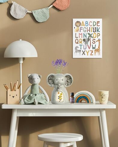 زجاجات ناشرة أعواد القصب الخزفية الفارغة: 10.14 أونصة/300 مل، أوعية ناشرة للزيوت العطرية قابلة لإعادة الملء، إكسسوارات العطور، مجموعات ناشرة أعواد بديلة يمكنك صنعها بنفسك، حرف مزهرية زهرية بنمط أسد رائع in Kuwait