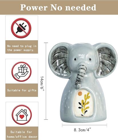 زجاجات ناشرة أعواد القصب الخزفية الفارغة: 10.14 أونصة/300 مل، أوعية ناشرة للزيوت العطرية قابلة لإعادة الملء، إكسسوارات العطور، مجموعات ناشرة أعواد بديلة يمكنك صنعها بنفسك، حرف مزهرية زهرية بنمط أسد رائع in Kuwait