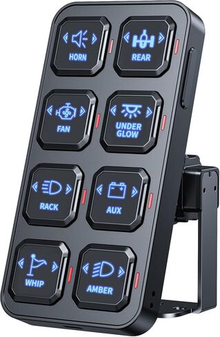 8 Gang Wireless Remote Control Switch Panel 12v Waterproof Power Control Box with Toggle Momentary Pulsed Universal for Truck Marine Trailer RV SUV ATV UTV Campervan in Saudi Arabia