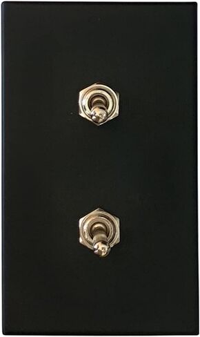 Retro Interior Light Switch ON-Off Set, Switch Plate, Toggle Switch 15A, 250V, AC, 2Pin (White 002) in Saudi Arabia