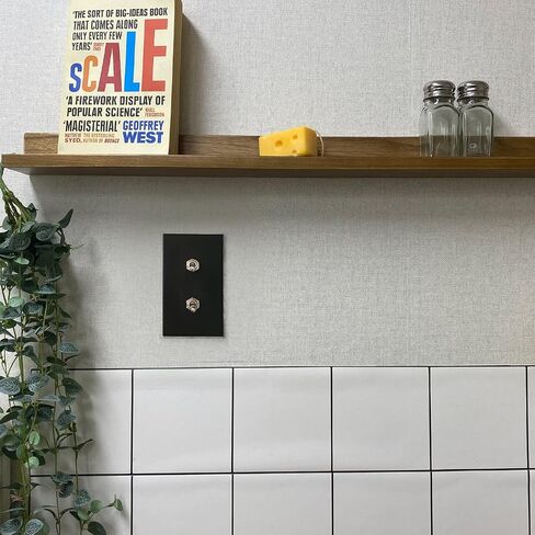 Retro Interior Light Switch ON-Off Set, Switch Plate, Toggle Switch 15A, 250V, AC, 2Pin (White 002) in Saudi Arabia