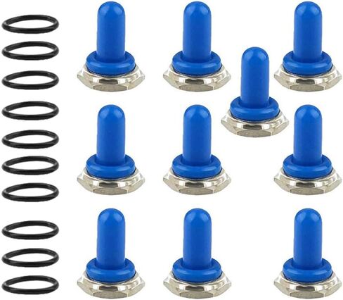 ESUPPORT Red 12mm Rubber Rocker Toggle Switch Knob Hat Waterproof Boot Cover Cap Dustproof Oil Resistant Pack of 10 in Saudi Arabia