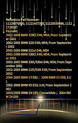 مجموعة حشية غطاء صمام المحرك مع 15 أختام جروميت لـ 2002-2006 BMW 325Ci 325i 325xi 330Ci 330i 330xi 525i 530i X3 X5 Z4 E39 E46 E53 E83 E85 استبدال 11129070990 11121437395 111200 30496 in Saudi Arabia
