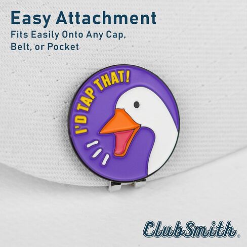 علامة كرة جولف مضحكة من ClubSmith® مع مشبك قبعة مغناطيسي، وتورية جولف مضحكة، وعلامة وضع محاذاة ممتازة، وإكسسوارات جولف مضحكة وهدايا للرجال والنساء in Saudi Arabia