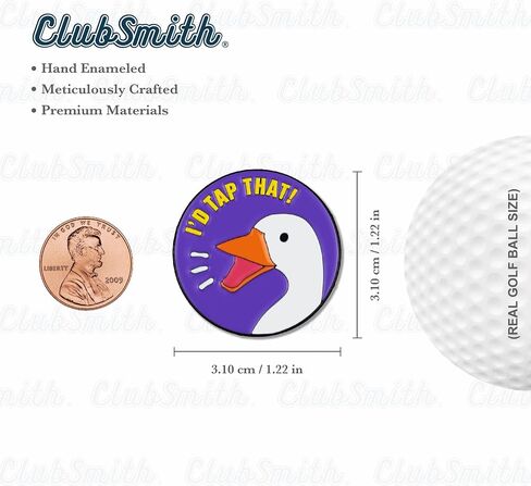 علامة كرة جولف مضحكة من ClubSmith® مع مشبك قبعة مغناطيسي، وتورية جولف مضحكة، وعلامة وضع محاذاة ممتازة، وإكسسوارات جولف مضحكة وهدايا للرجال والنساء in Saudi Arabia
