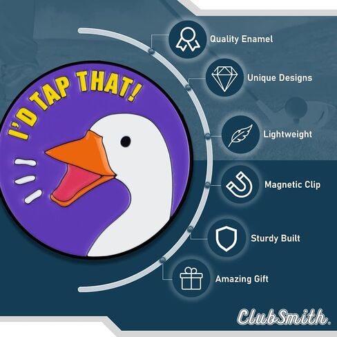 علامة كرة جولف مضحكة من ClubSmith® مع مشبك قبعة مغناطيسي، وتورية جولف مضحكة، وعلامة وضع محاذاة ممتازة، وإكسسوارات جولف مضحكة وهدايا للرجال والنساء in Saudi Arabia