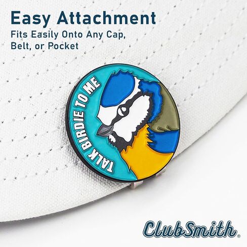 علامة كرة جولف مضحكة من ClubSmith® مع مشبك قبعة مغناطيسي، وتورية جولف مضحكة، وعلامة وضع محاذاة ممتازة، وإكسسوارات جولف مضحكة وهدايا للرجال والنساء in Saudi Arabia
